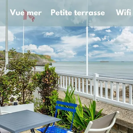Appartement En Front De Mer Avec Terrasse Et Vue Mer Arromanches-les-Bains Exterior foto