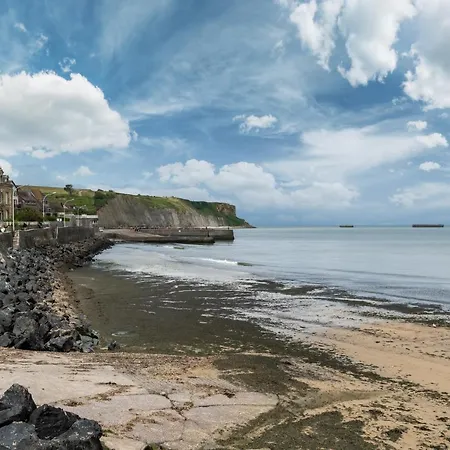 Appartement En Front De Mer Avec Terrasse Et Vue Mer Arromanches-les-Bains Exterior foto